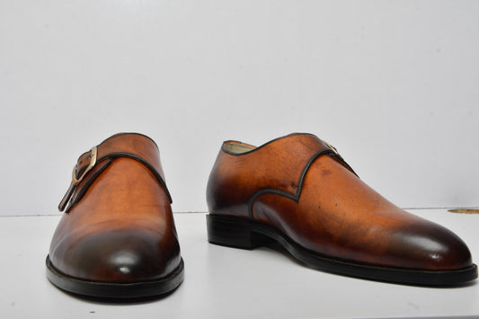 Leather Handmade New Monk Shoes / Moccasins