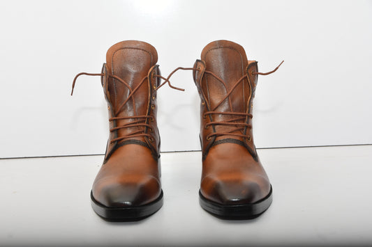 Handmade New Leather Lace-up Ankle Boots