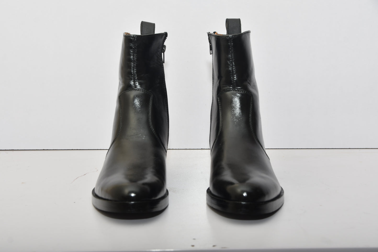 Handmade New Leather Zip Ankle Boots