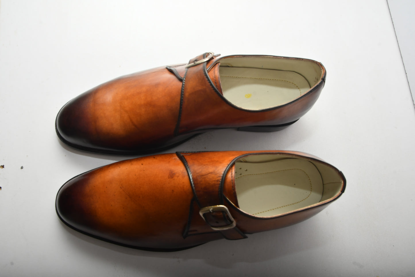 Leather Handmade New Monk Shoes / Moccasins