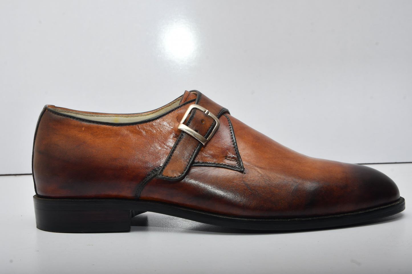 Leather Handmade New Monk Shoes / Moccasins