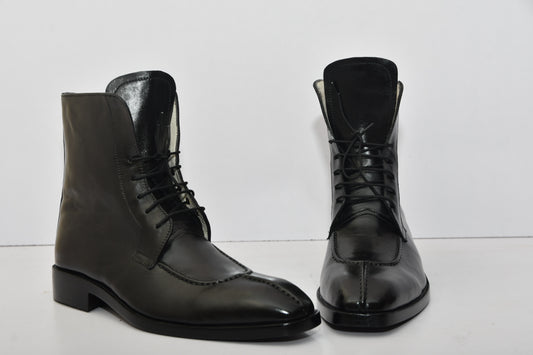 Handmade New Leather Lace-up Ankle Boots