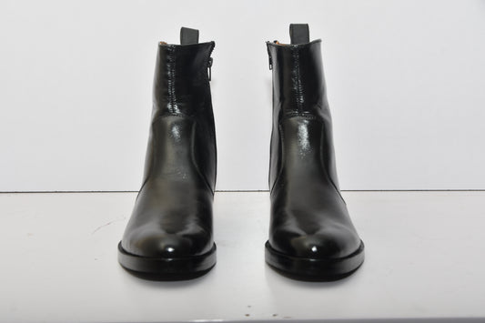Handmade New Leather Zip Ankle Boots