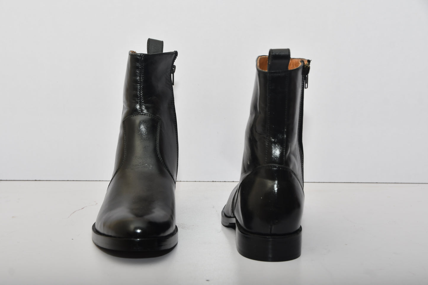 Handmade New Leather Zip Ankle Boots