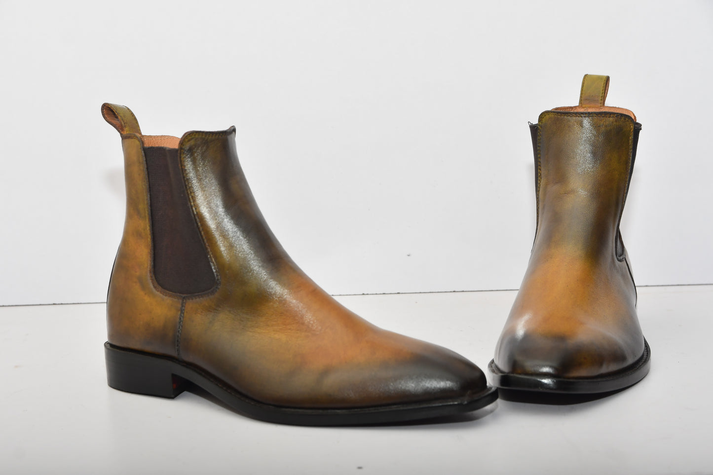 Handmade New Leather Chelsea Boots