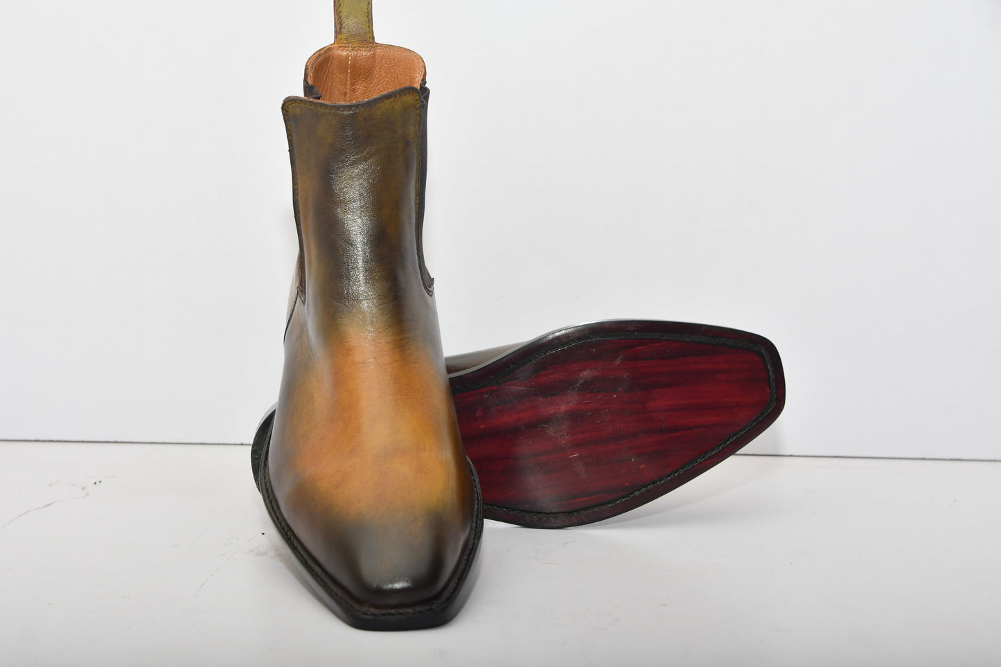 Handmade New Leather Chelsea Boots