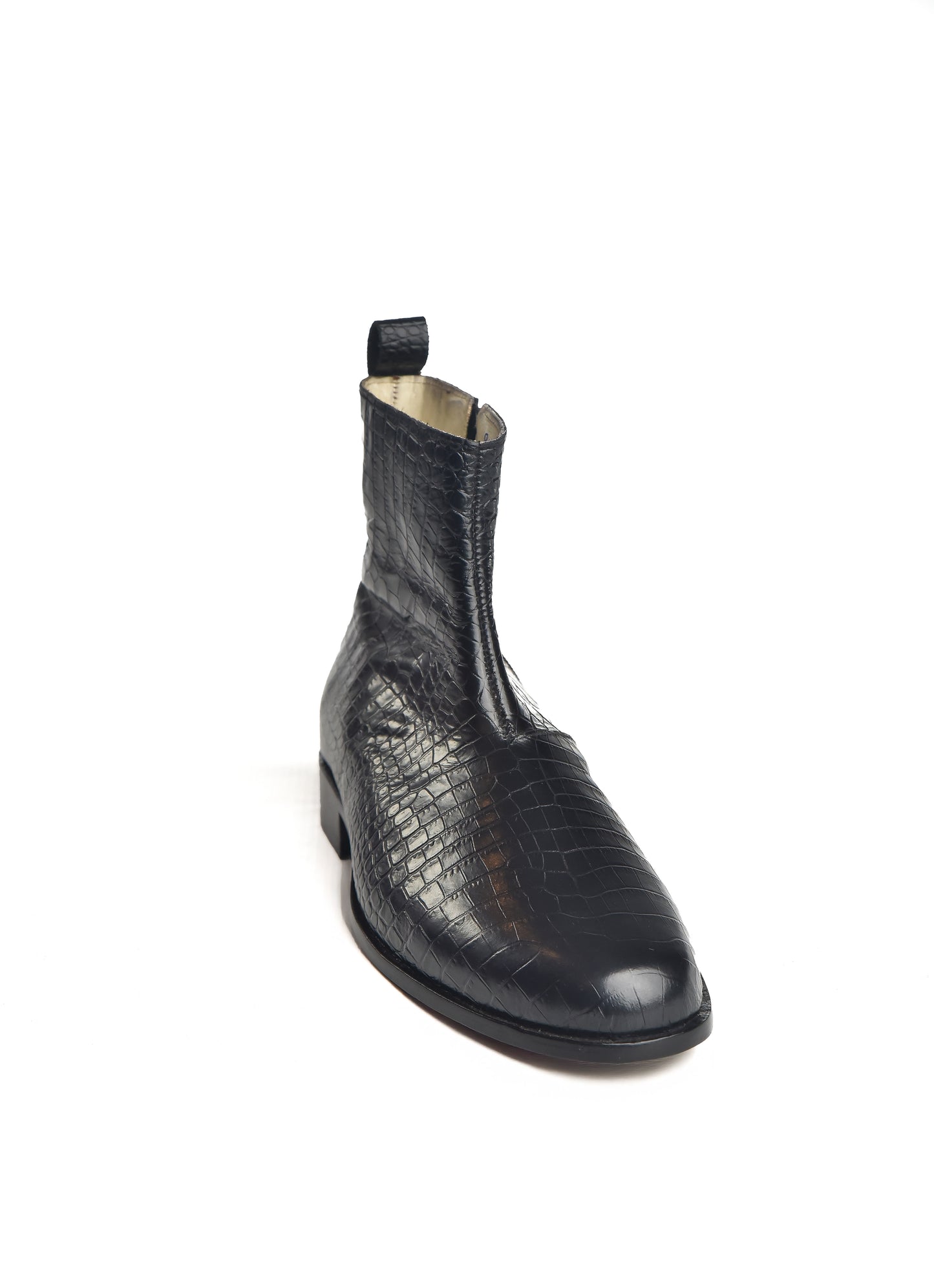 HandMade Leather Zip Boots