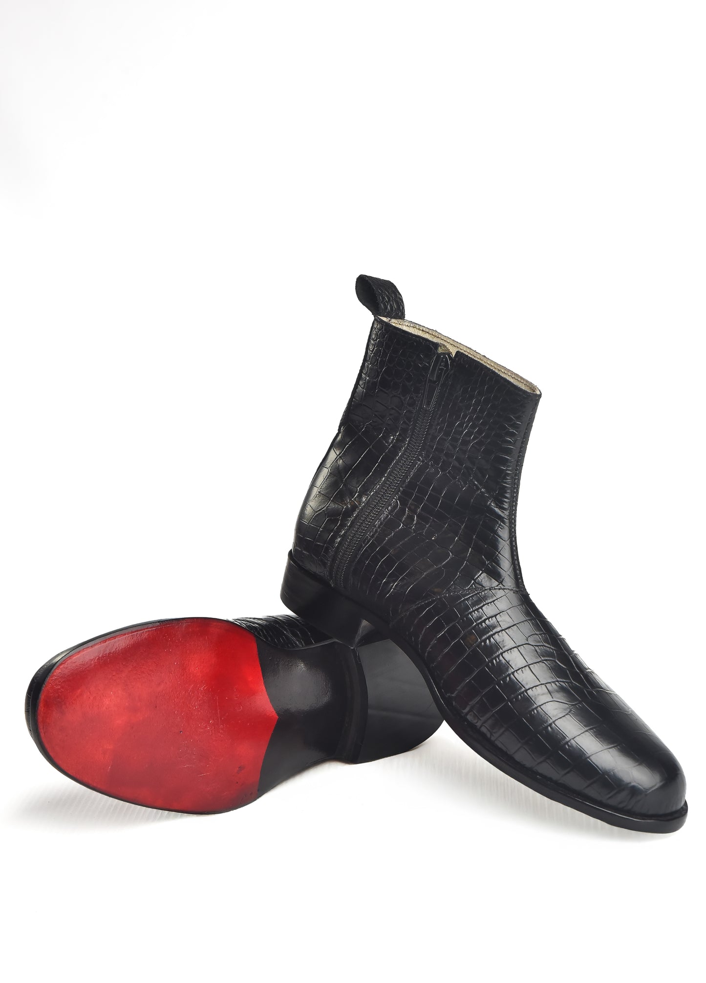 HandMade Leather Zip Boots